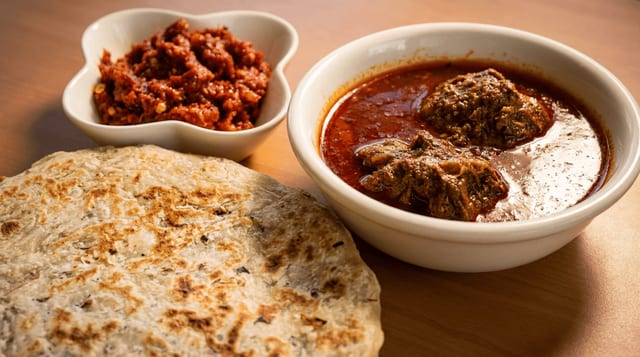 Pol Roti Meal.